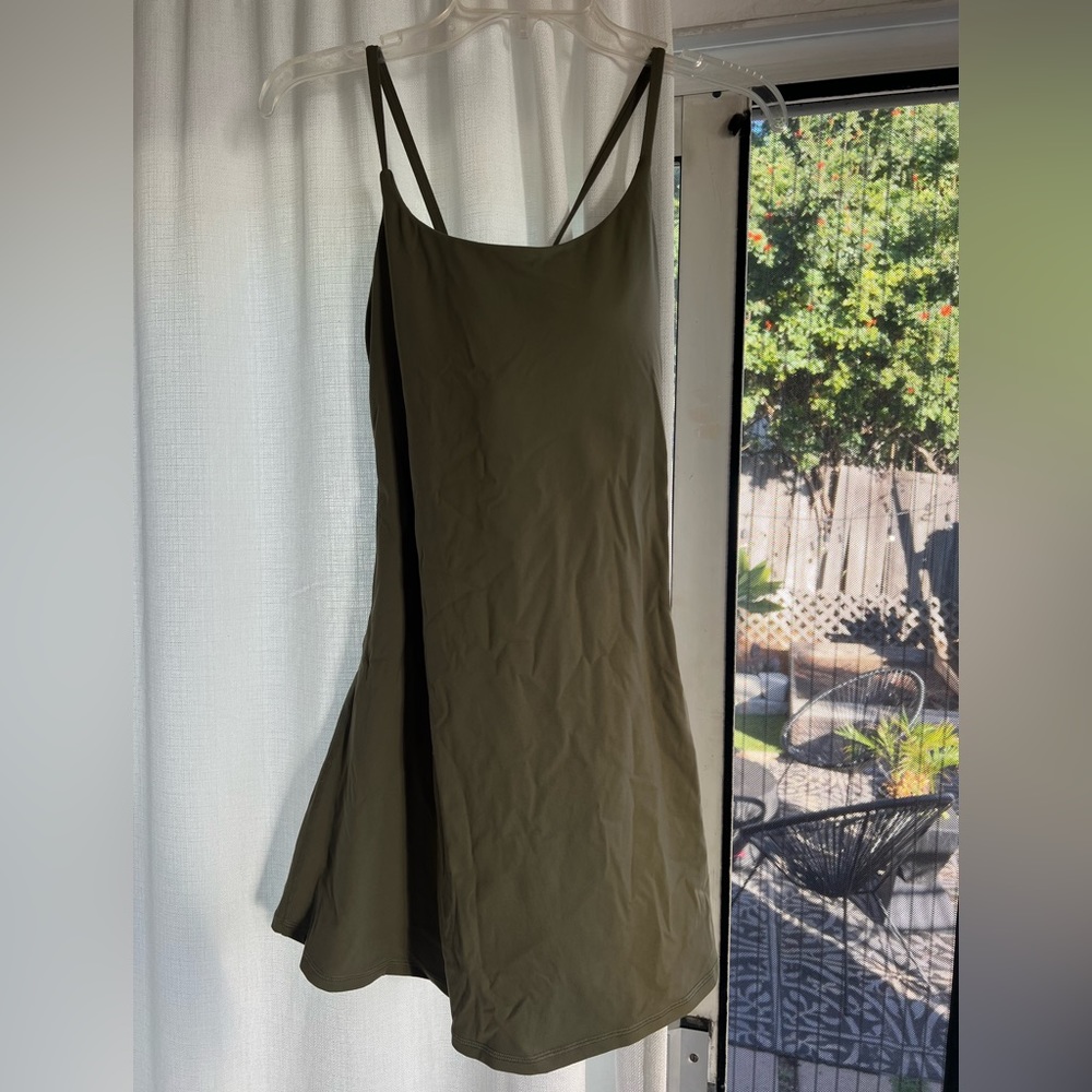 Halara workout or hangout dress green M